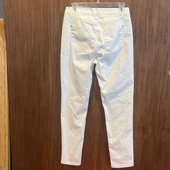 Curve Appeal White Slim Straight Leg Jeggings - Picture 6 of 9